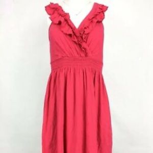 Express Pink ruffle dress